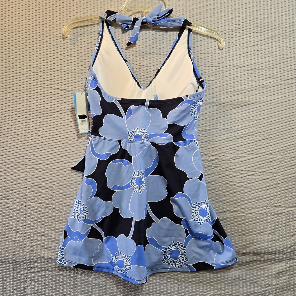 Draper James Blue Floral One Piece Swimsuit - Picture 2 of 8